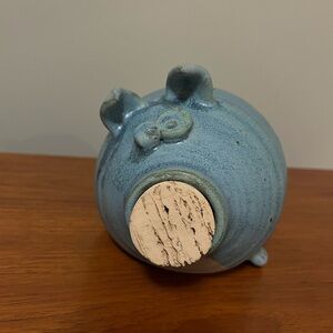 Stoneware pottery pig piggy bank